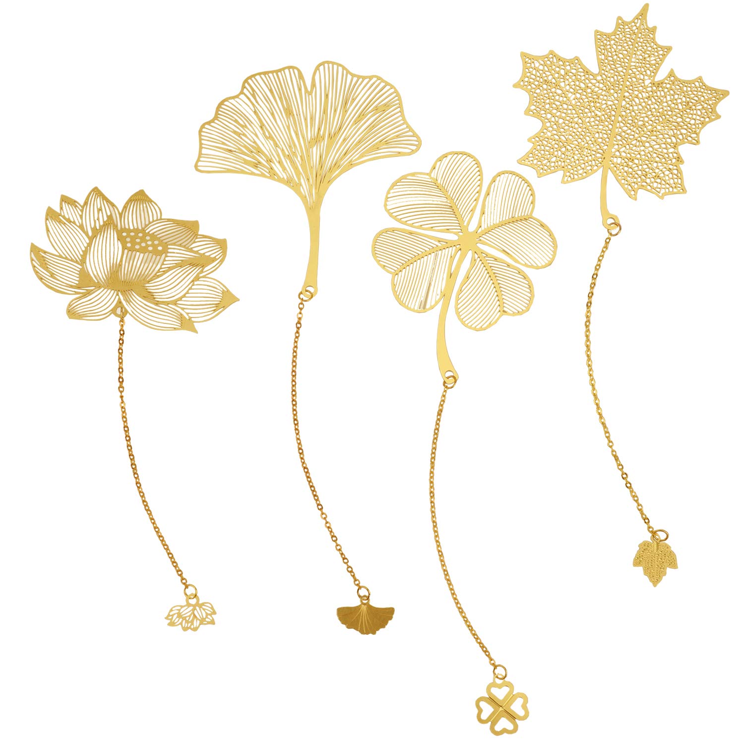 4 Pack Metal Bookmarks with Chain for Book Lovers, Writers, Readers
4 Pack Metal Bookmarks with Chain for Children, Teen