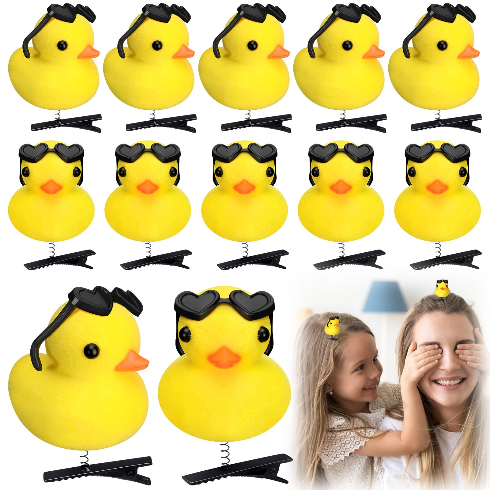 Kawaii Cartoon Duck Hair Clips for Kids Summer Party Decor
