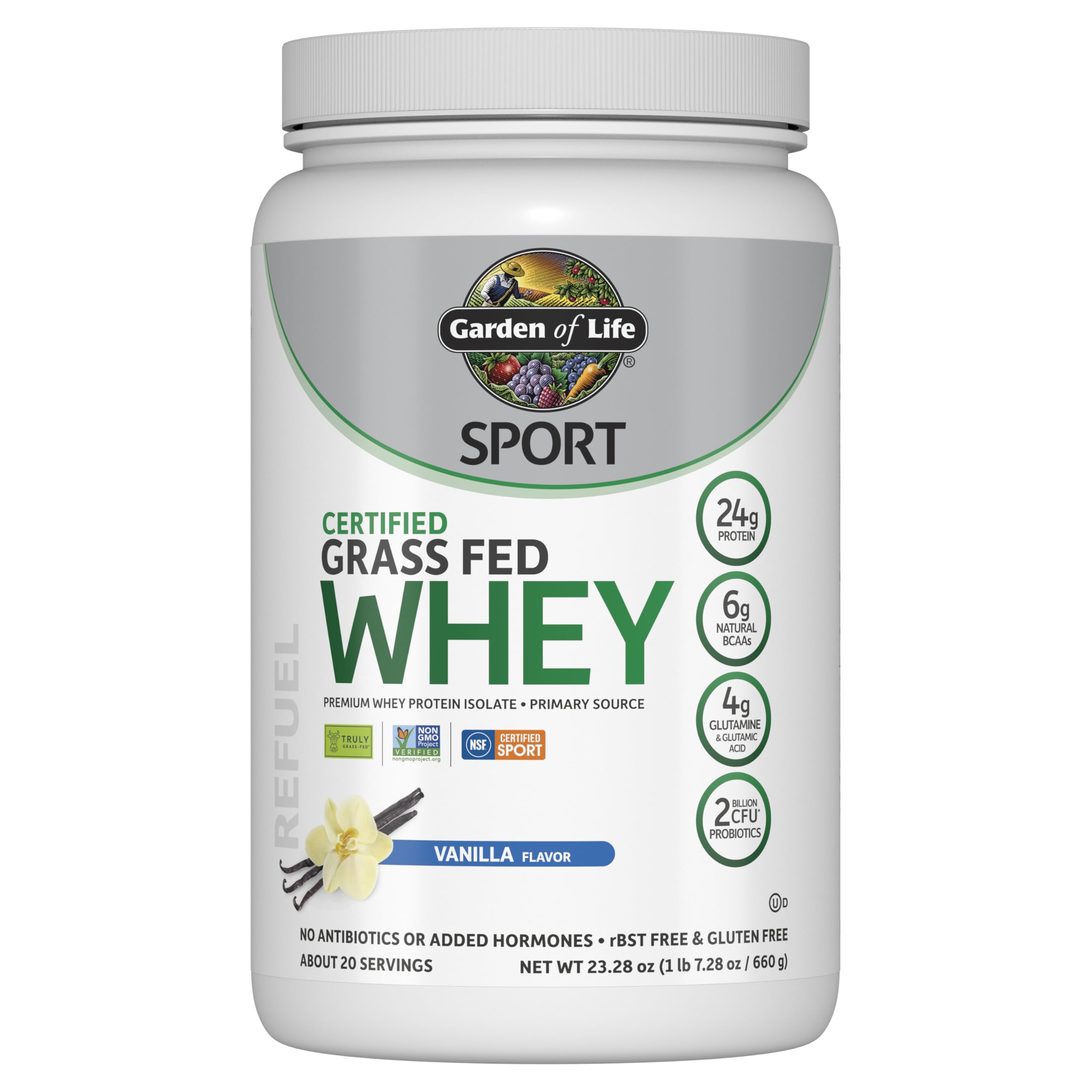 Garden of Life Protein Powder Sport Whey Grass Fed Vanilla for Fitness Enthusiasts at the Gym
| Garden of Life Protein